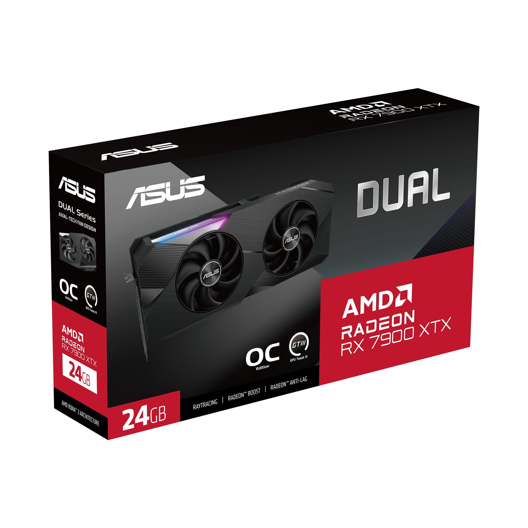 ASUS Dual Radeon RX 7900 XTX OC Edition 24Go GDDR6 PCIe 4.0 HDMI 2.1 DisplayPort 2.1