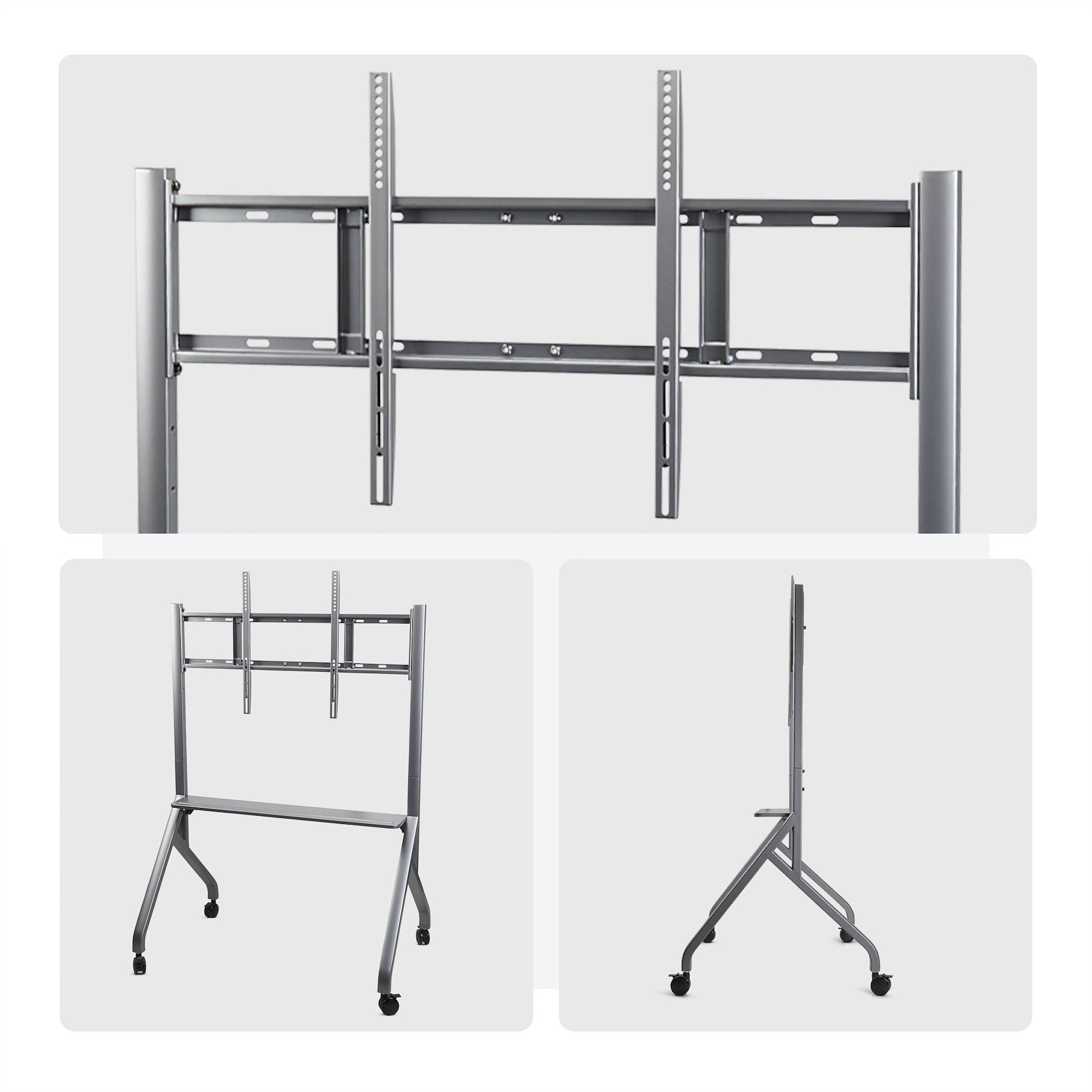 Easel-Style TV Cart/Stand for 100"/220lb