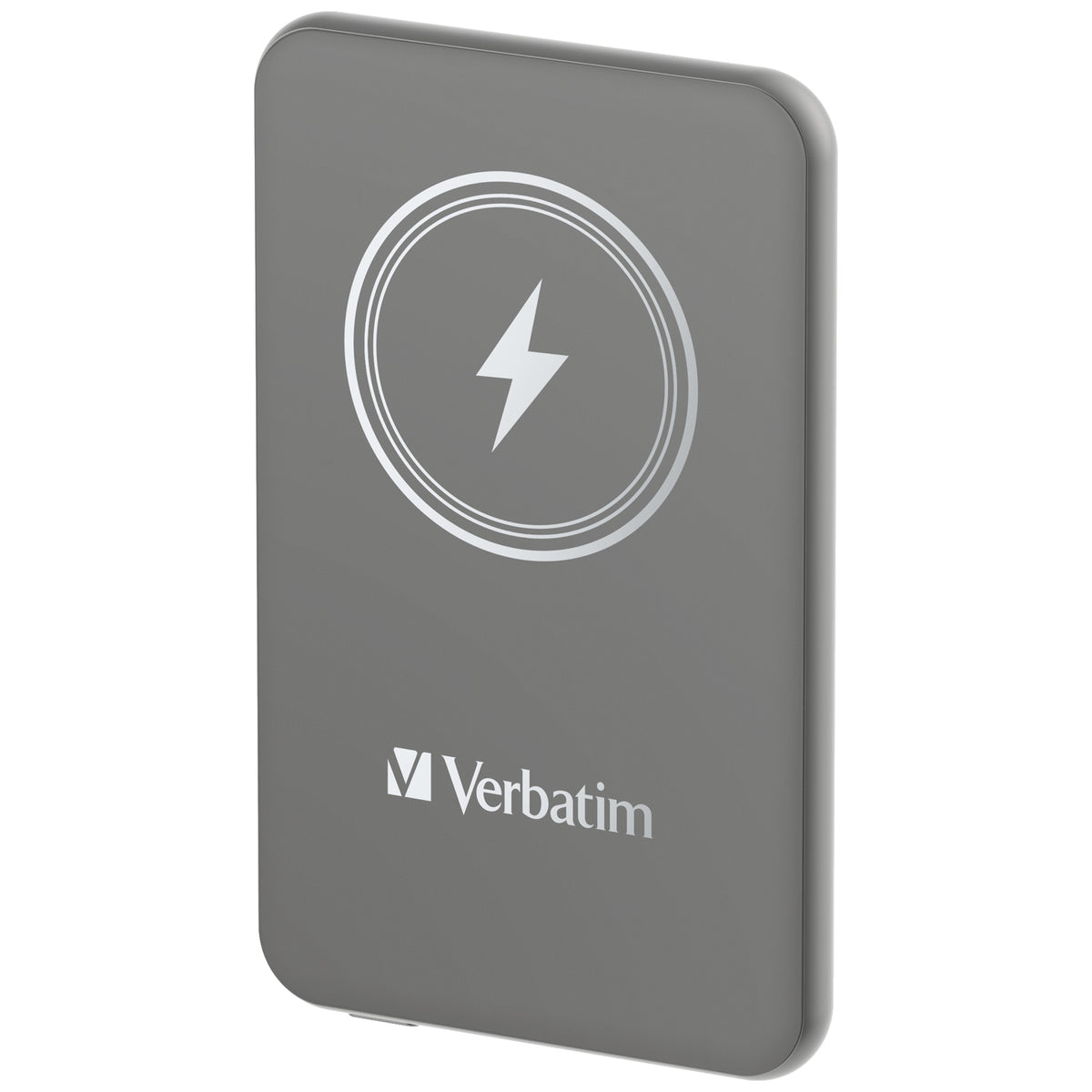 VERBATIM CHARGE N GO MAGNETIC WIRELESS POWER BANK 5000 GREY WCF (P)