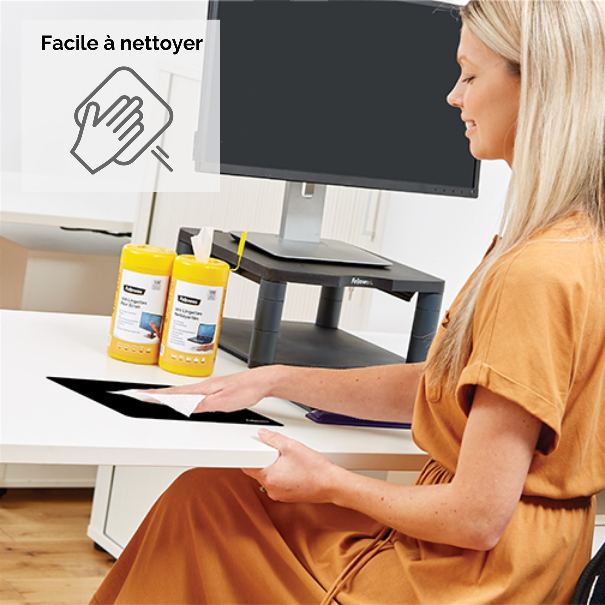FELLOWES Recycled Optical Mousepad Black