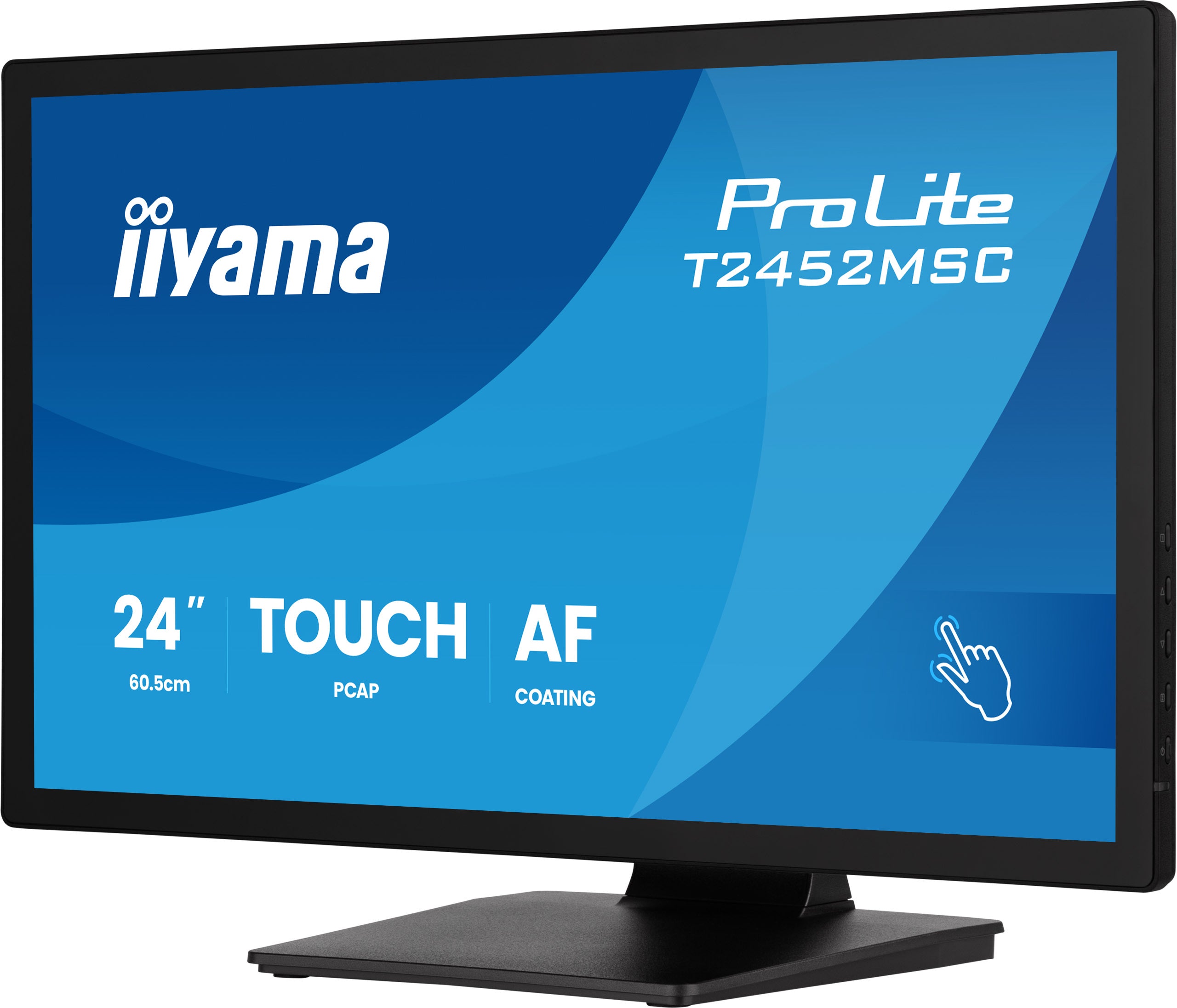 Iiyama 24 inch IPS touch monitor 10 point PCAP 1920x1080 120Hz HDMI DisplayPort USB hub speakers