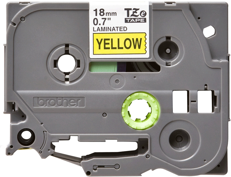 BROTHER P-TOUCH TZE-641 noir sur jaune  18mm