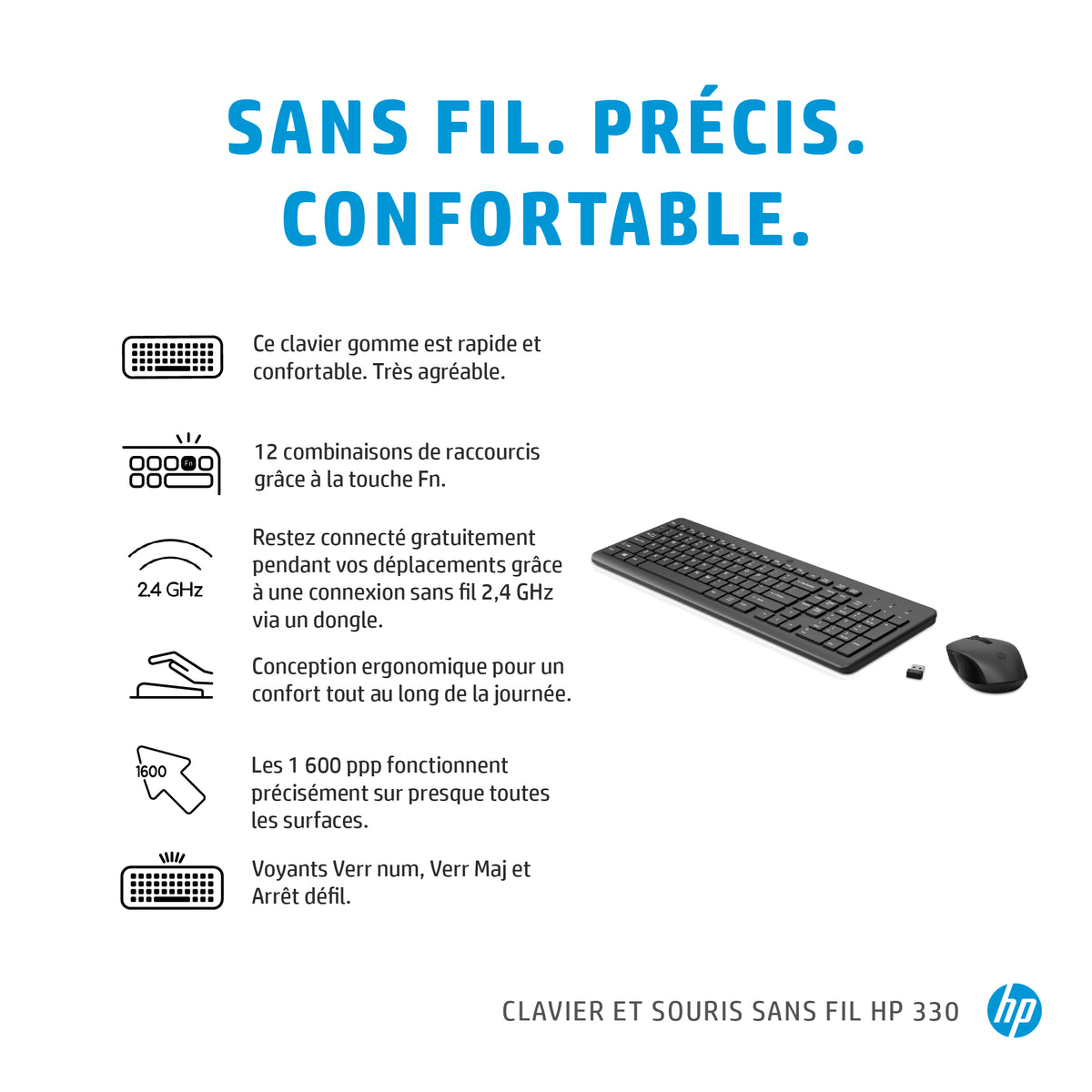 HP 330 Wireless Mouse and Keyboard Combination