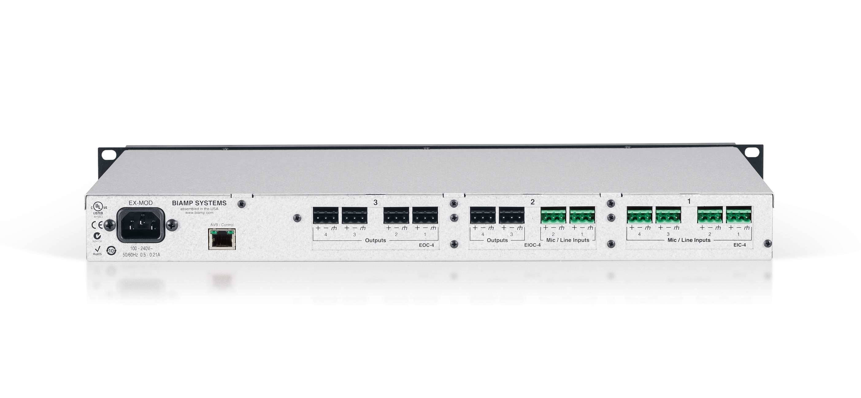 Biamp Tesira Modular expander that is capable of using up to 3 expander cards