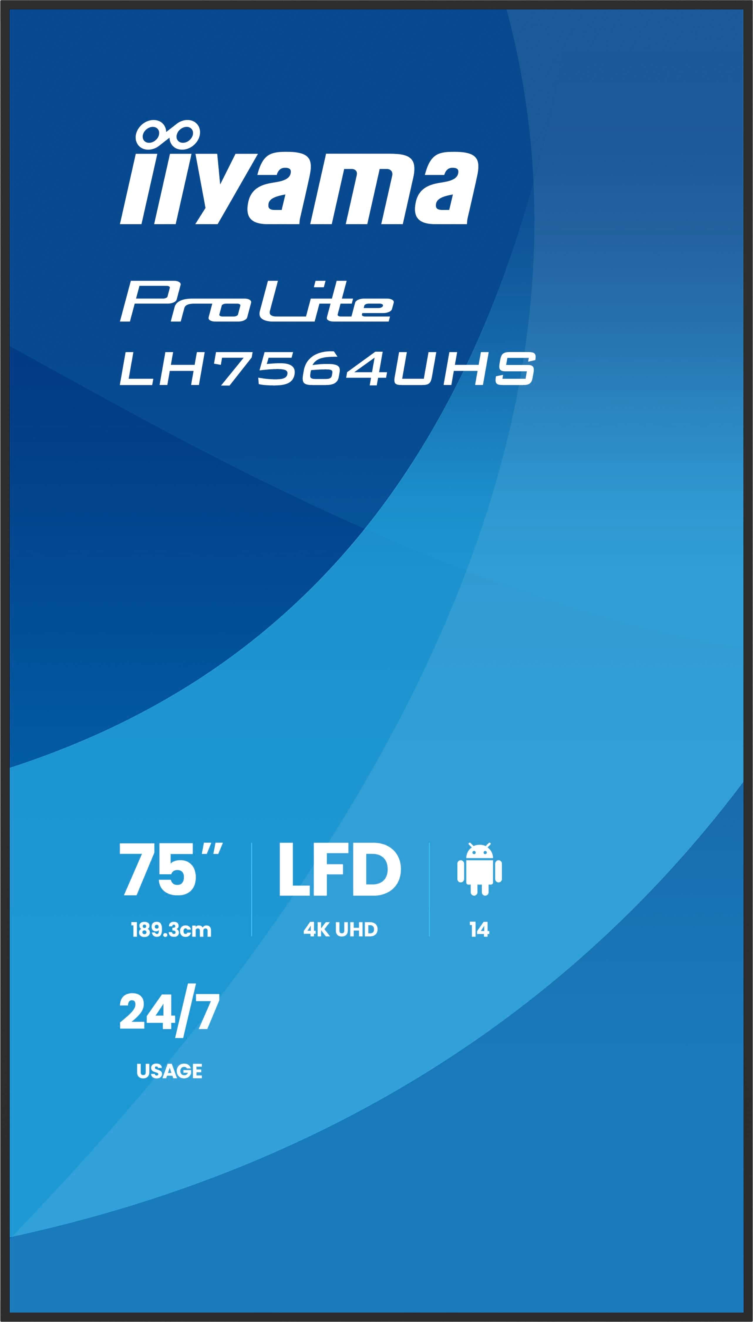 75" 3840x2160 UHD VA Haze 25% 500cd