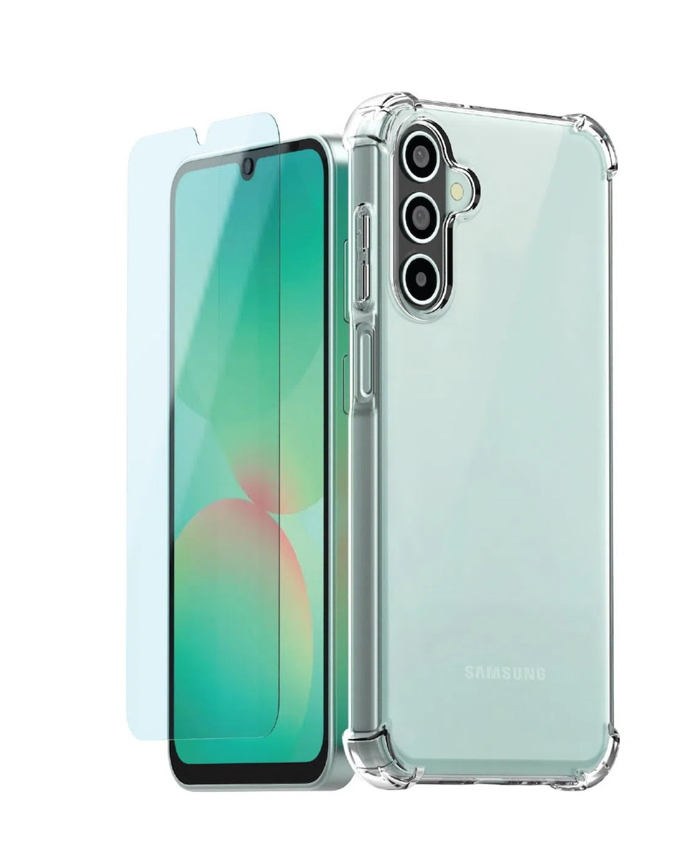 SAMSUNG Pack coque transparente + verre trempé Designed for Samsung