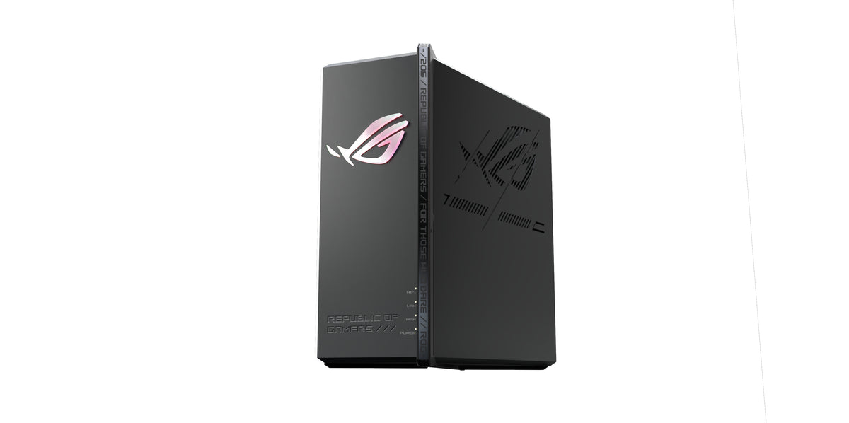 ASUS ROG Strix GS-BE18000 WiFi 7 Tri-band Router 18000 Mbps 8x 2.5G Ports 3.300 sq. ft. Coverage 2.0GHz Quad-core CPU