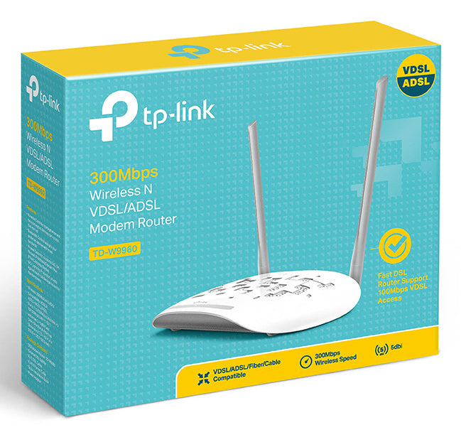 TP-Link TD-W9960 routeur sans fil Monobande (2,4 GHz) Blanc
