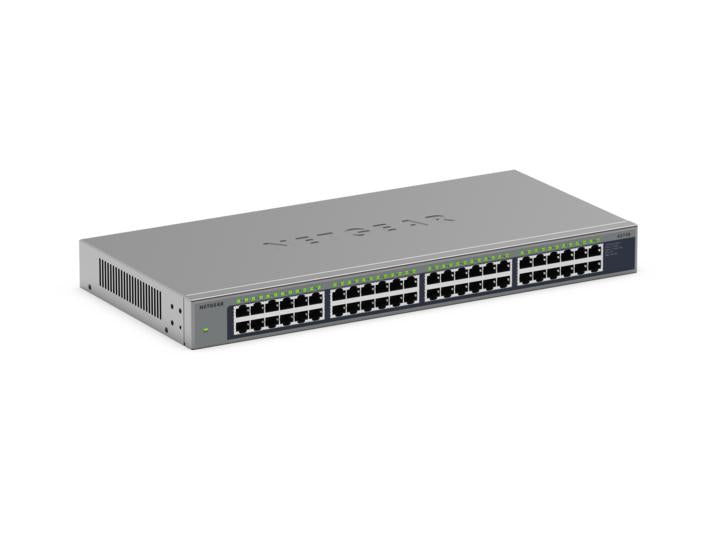 NETGEAR 48PT GIGE UNMANAGED RACKMOUNT SWICH GS748
