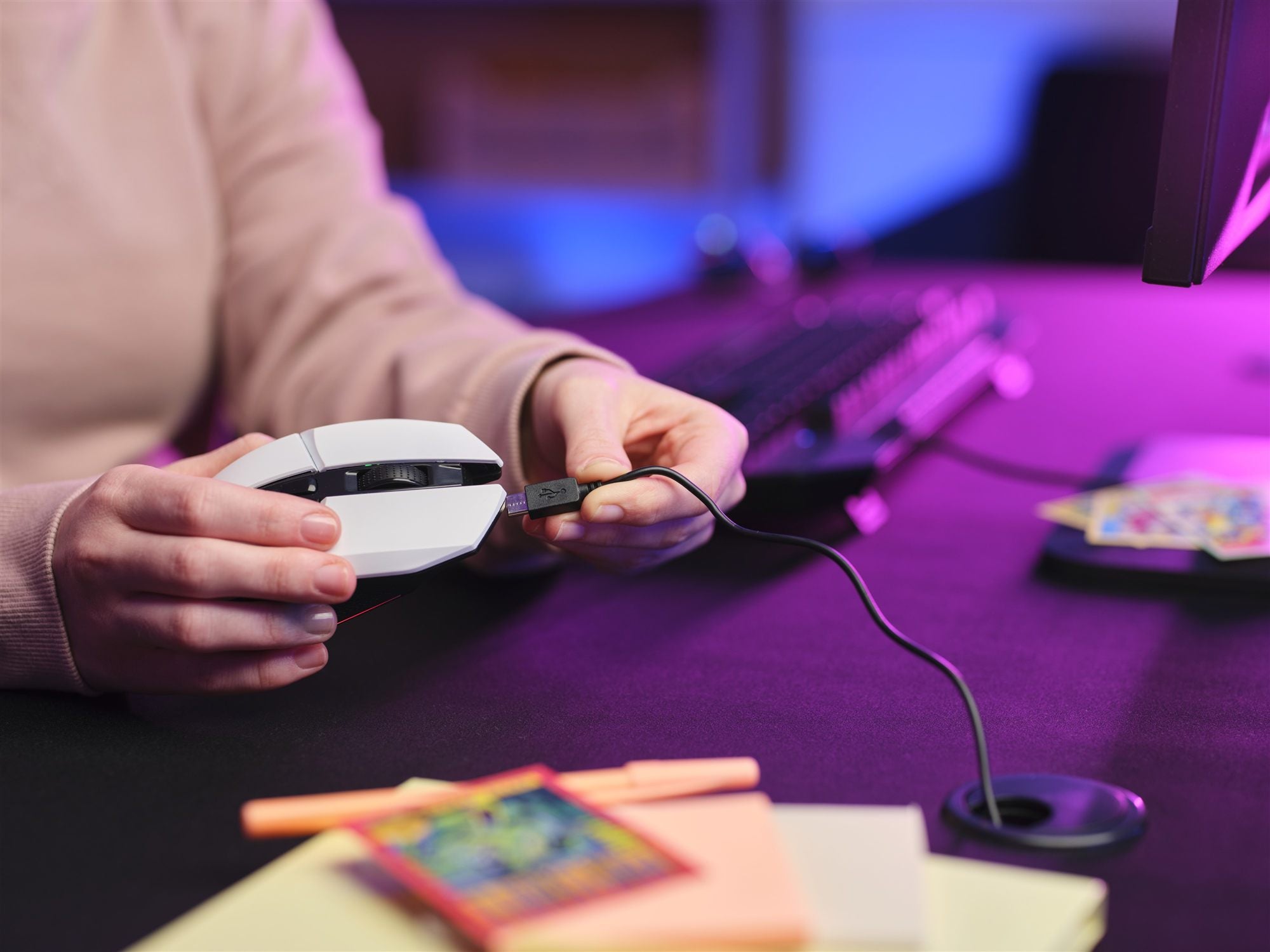 TRUST Souris gaming sans fil FELOX rétroéclairée - Blanche