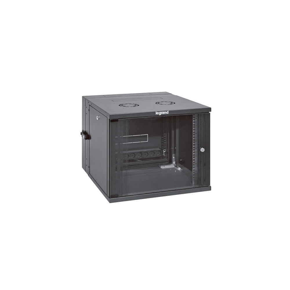 LEGRAND Coffret pivotant 19pouces livré monté Linkeo capacité 9U - 492x600x610mm