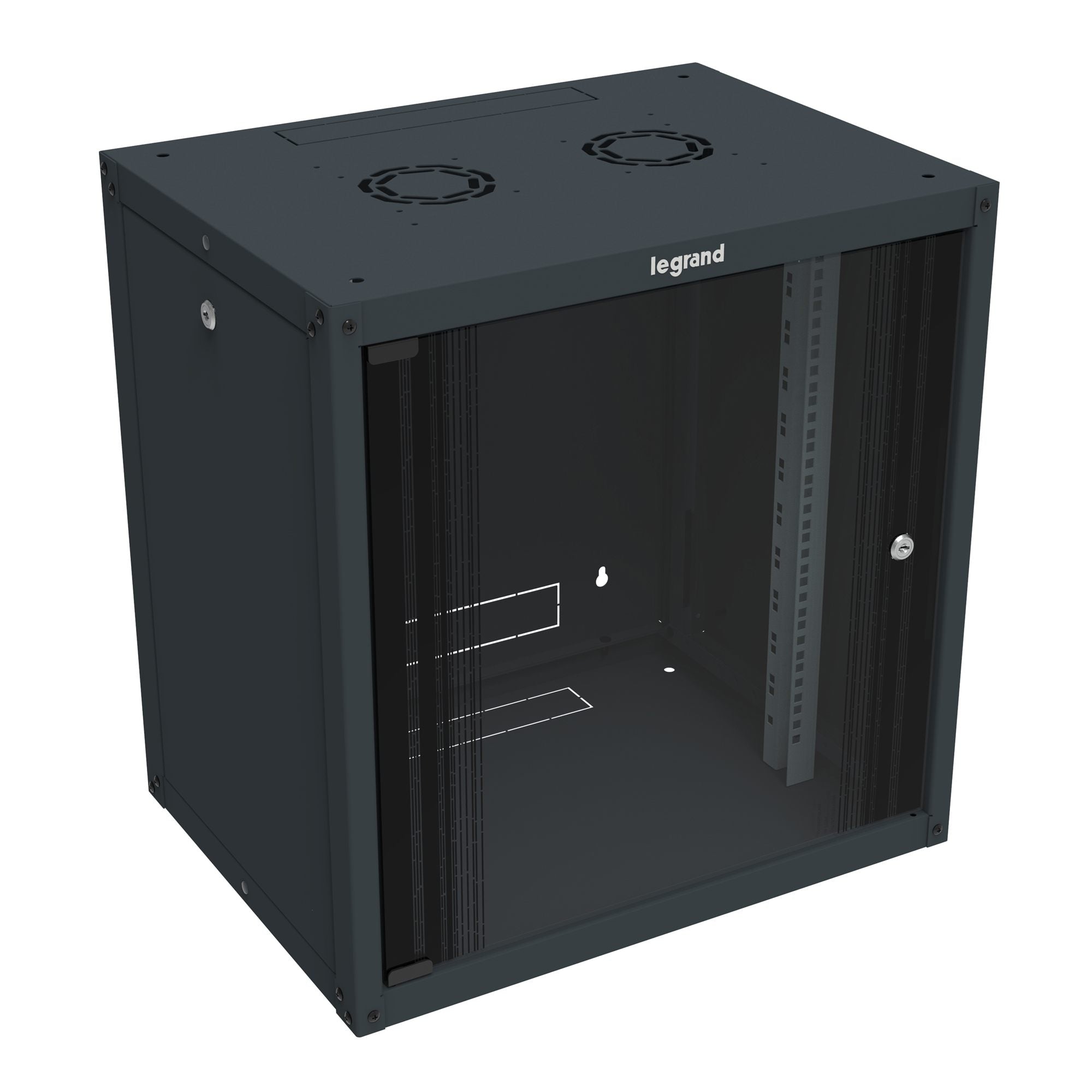 LEGRAND Coffret fixe 19pouces livré à plat Linkeo capacité 6U - 359x600x450mm