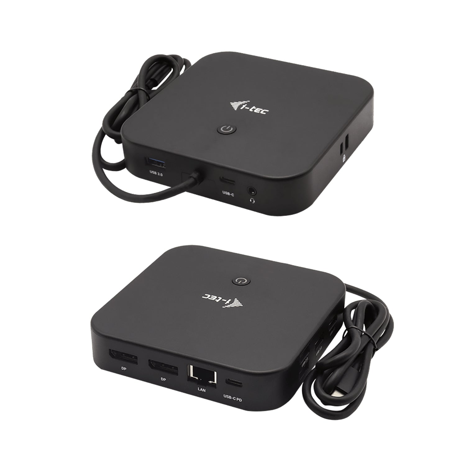 I-TEC USB-C Dual Display MST Docking Station 2xDP 1xGLAN 3xUSB 3.1 2xUSB 2.0 1xUSB-C-Data 1xAudio/Mic Jack 1x100W USB-C PD
