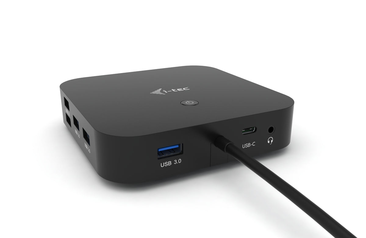 I-TEC USB-C Dual Display MST Docking Station 2xDP 1xGLAN 3xUSB 3.1 2xUSB 2.0 1xUSB-C-Data 1xAudio/Mic Jack 1x100W USB-C PD