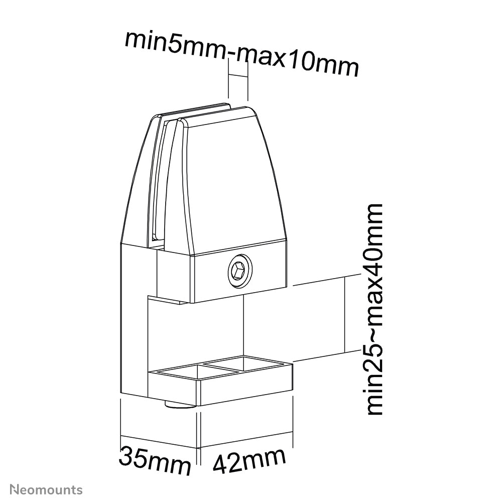 Neomounts NS-CLMP40WHITE