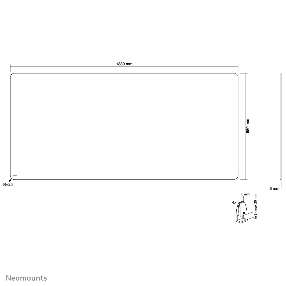 Neomounts NS-GLSPROTECT140