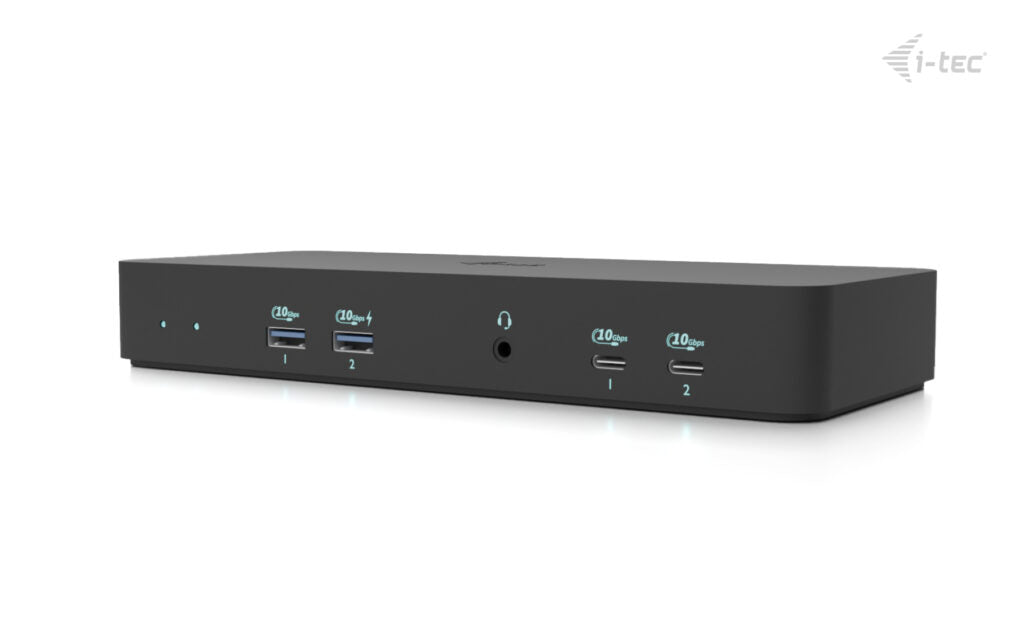 I-TEC USB-C Intelligent Triple Display Docking Station 1xHDMI 2xDP 1xGLAN 2xUSB-C Gen2 2xUSB-A Gen2 2xUSB-A Gen1 1xAudio/Mic PD 100W