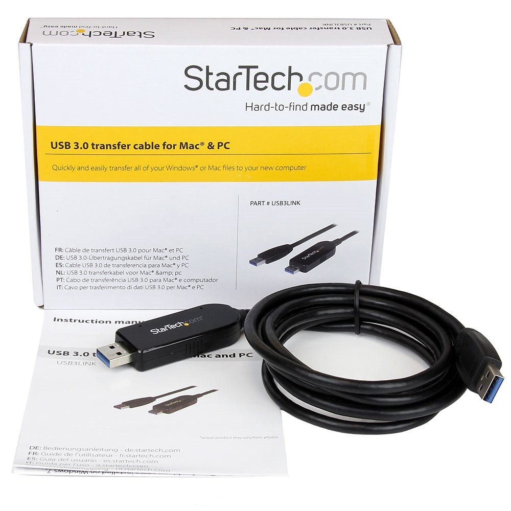 USB 3.0 Data Transfer Cable for Mac+PC