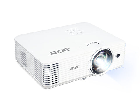 ACER H6518STi DLP short throw Projector 3500 ANSI Lumen FHD 1920x1080 10000:1 2xHDMI VGA RCA wireless projection white