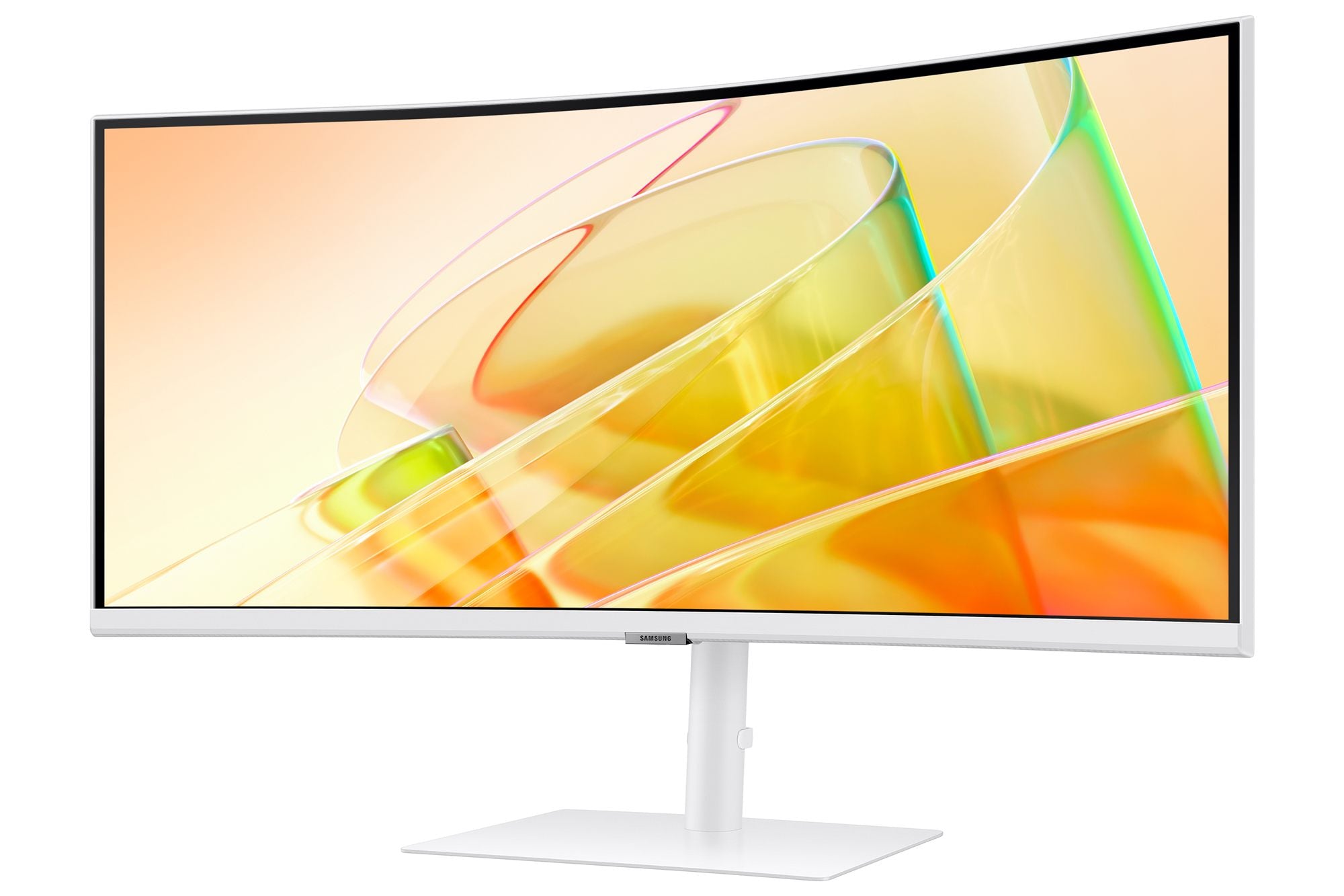 Samsung ViewFinity S65TC - Ecran incurvé -34''- 3440 x 1440 UWQHD- @ 100Hz - VA - HDR10-2x Thunderbolt 4 90W- DP- LAN- Blanc