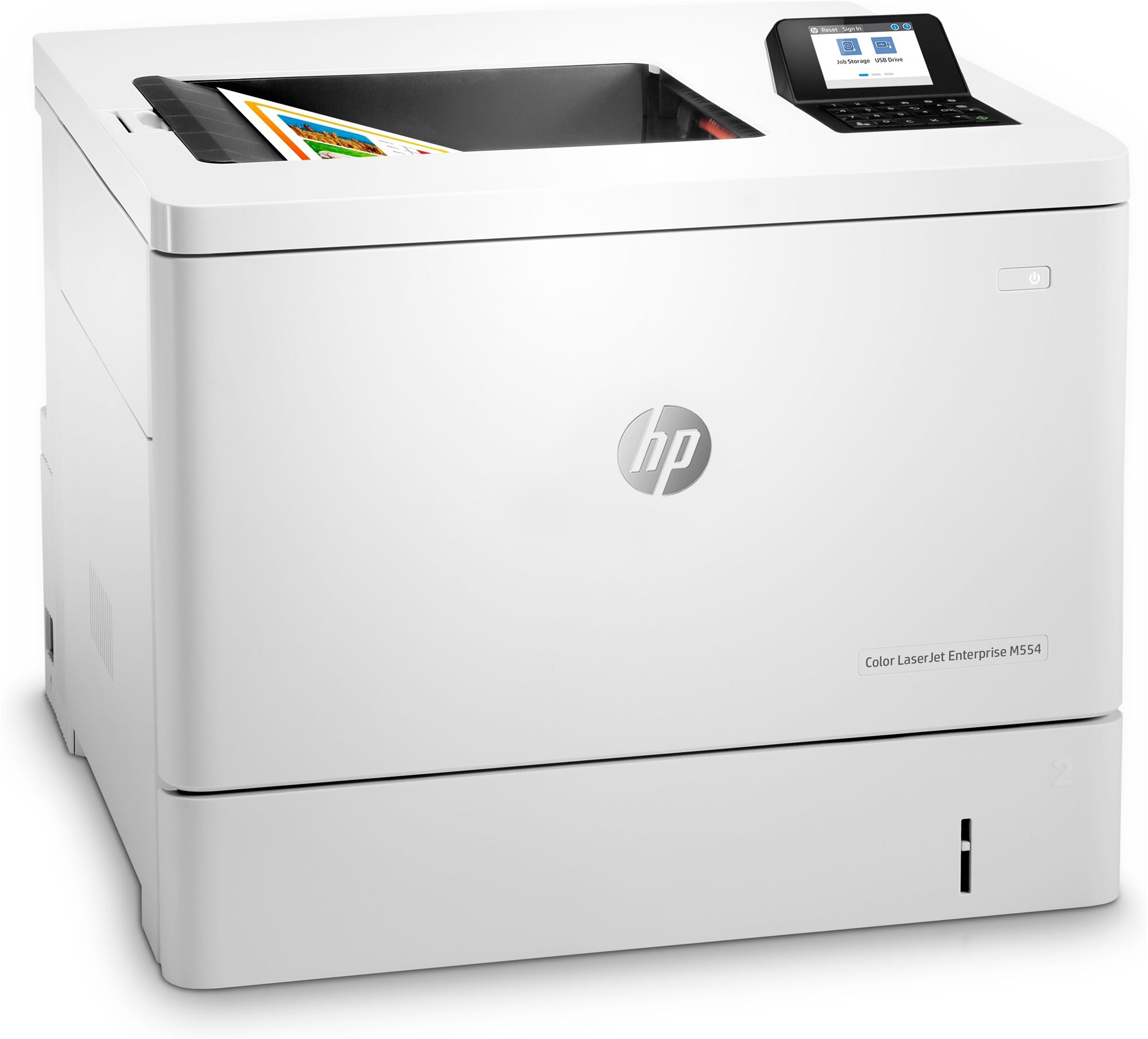 HP Color LaserJet Enterprise M554dn produit neuf emballage abimé A4 color laser USB 33ppm (P)