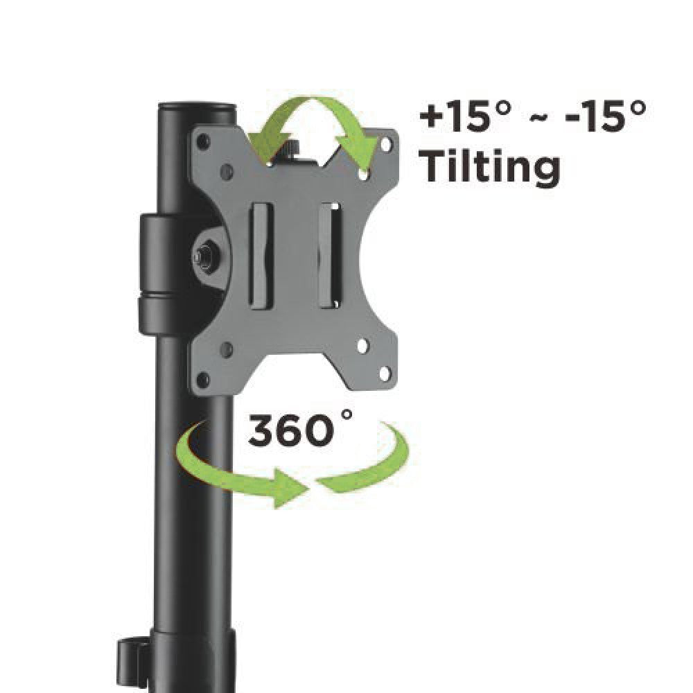 Techly ICA-LCD 401 Support de moniteur rotatif pour écran LCD de 17 a 32 pouces jusqu'a 8 kg