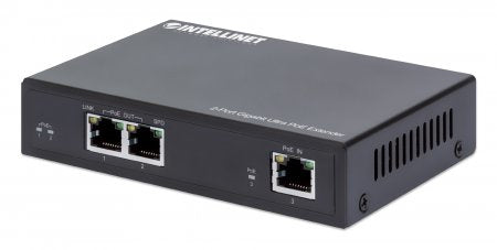 Intellinet 561600 prolongateur réseau Émetteur réseau Noir 10, 100, 1000 Mbit/s