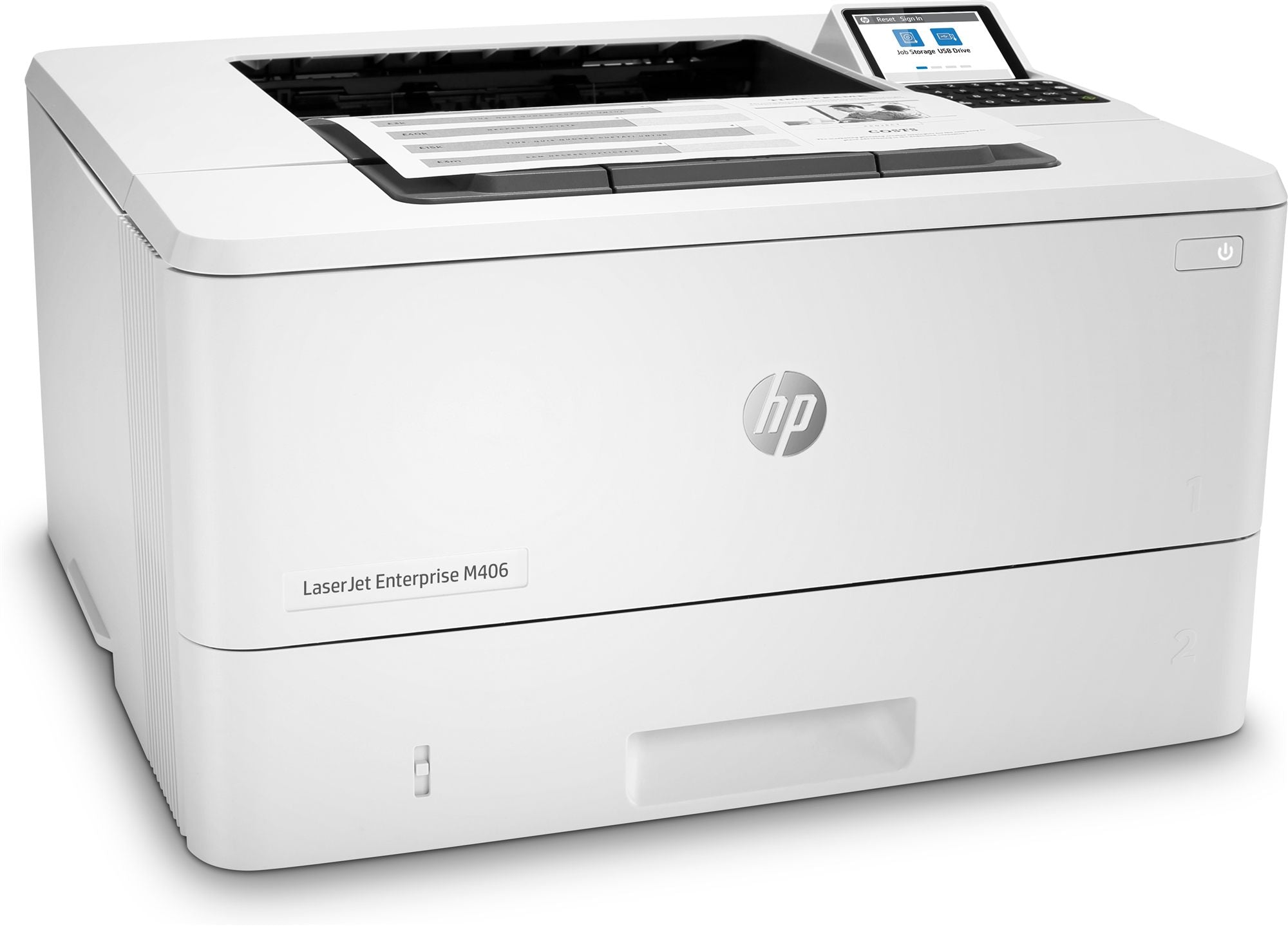HP LaserJet Enterprise M406dn Printer Mono Duplex laser A4 1200x1200dpi 40ppm 350sheets USB LAN
