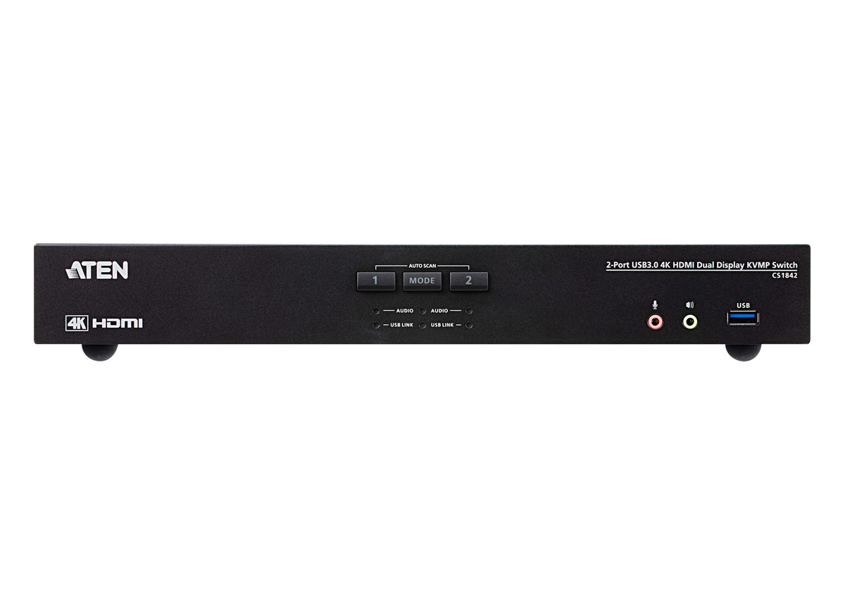 ATEN CS1842-AT-G commutateur écran, clavier et souris Noir