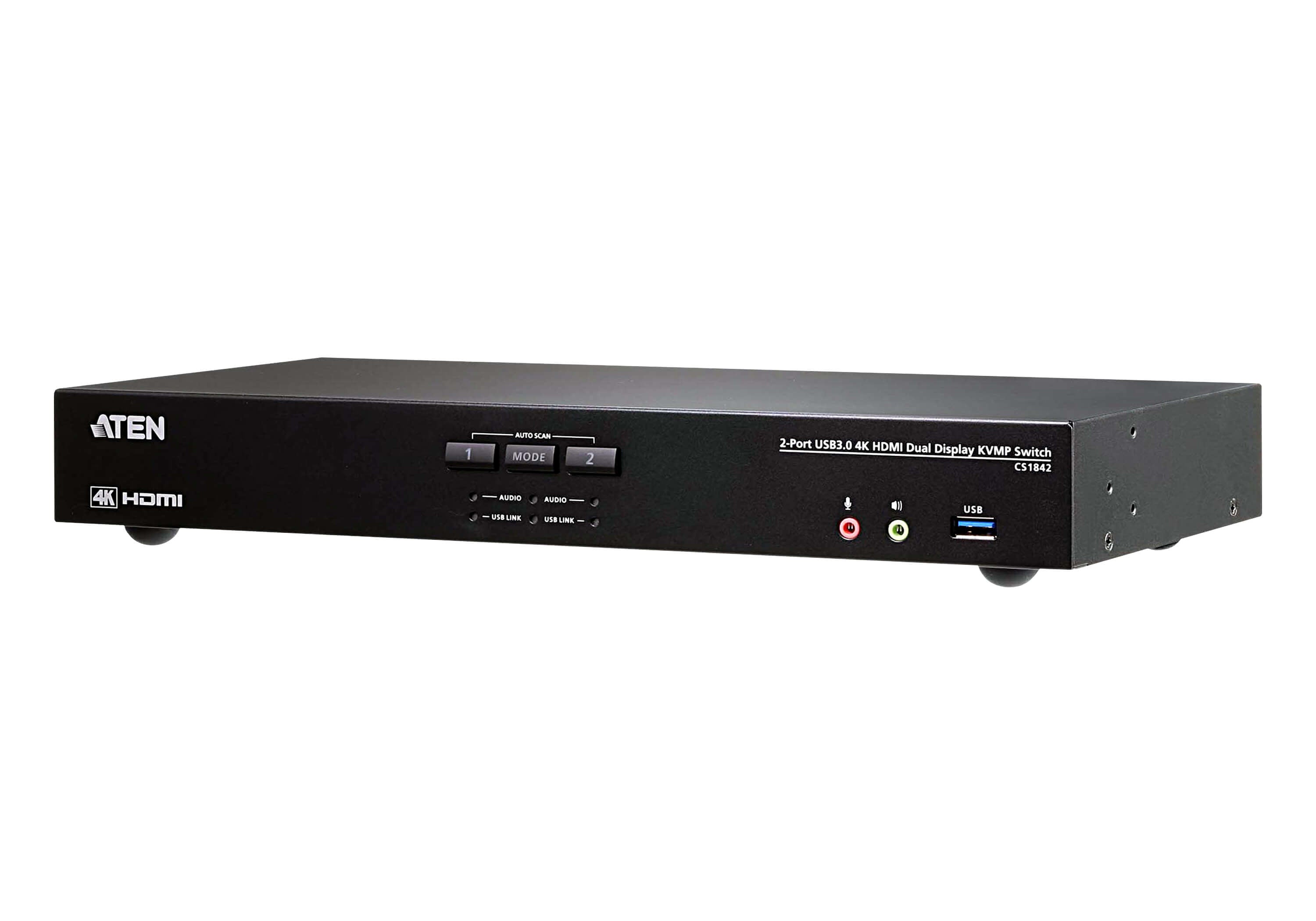 ATEN CS1842-AT-G commutateur écran, clavier et souris Noir