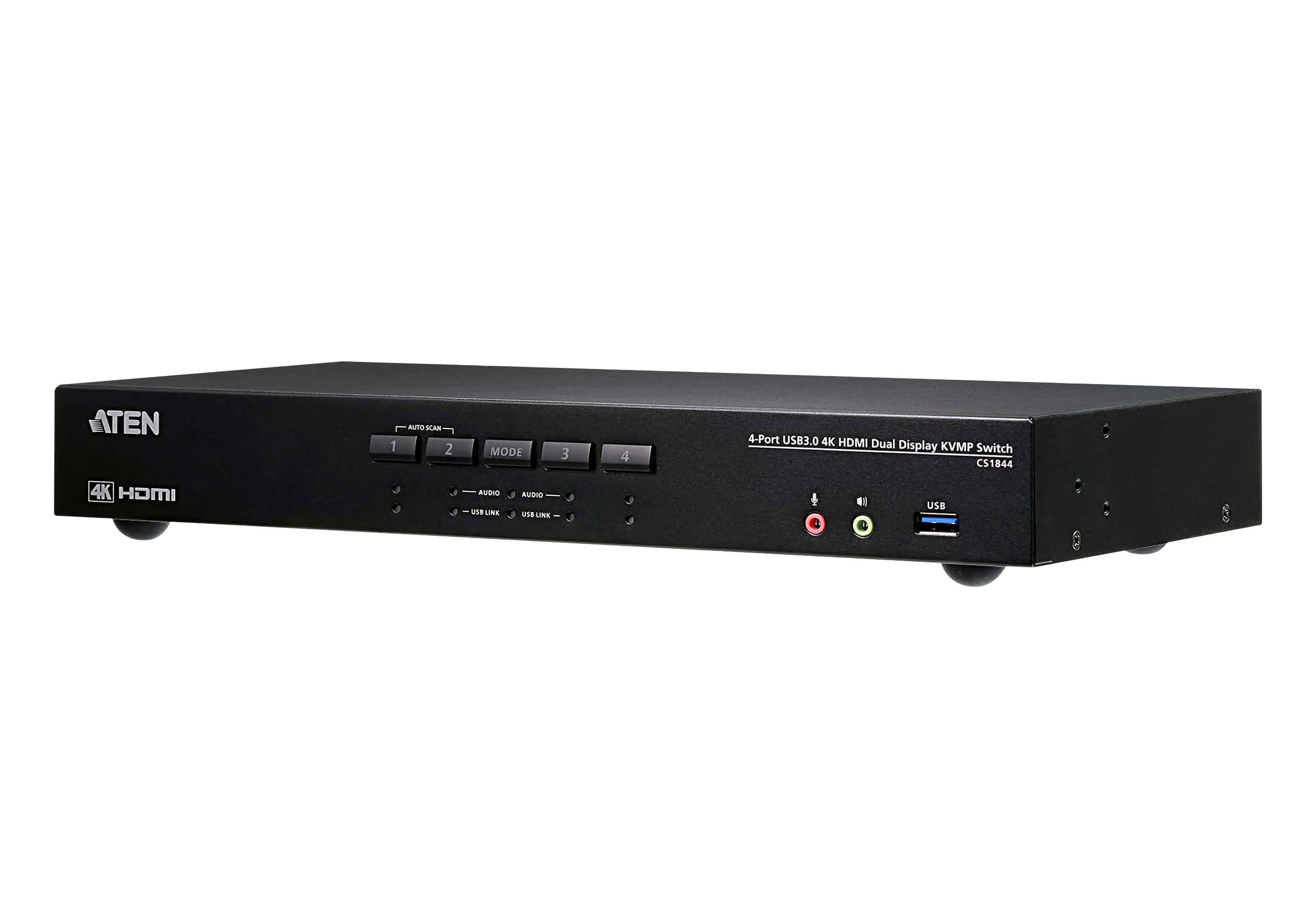 ATEN CS1844-AT-G commutateur écran, clavier et souris Noir