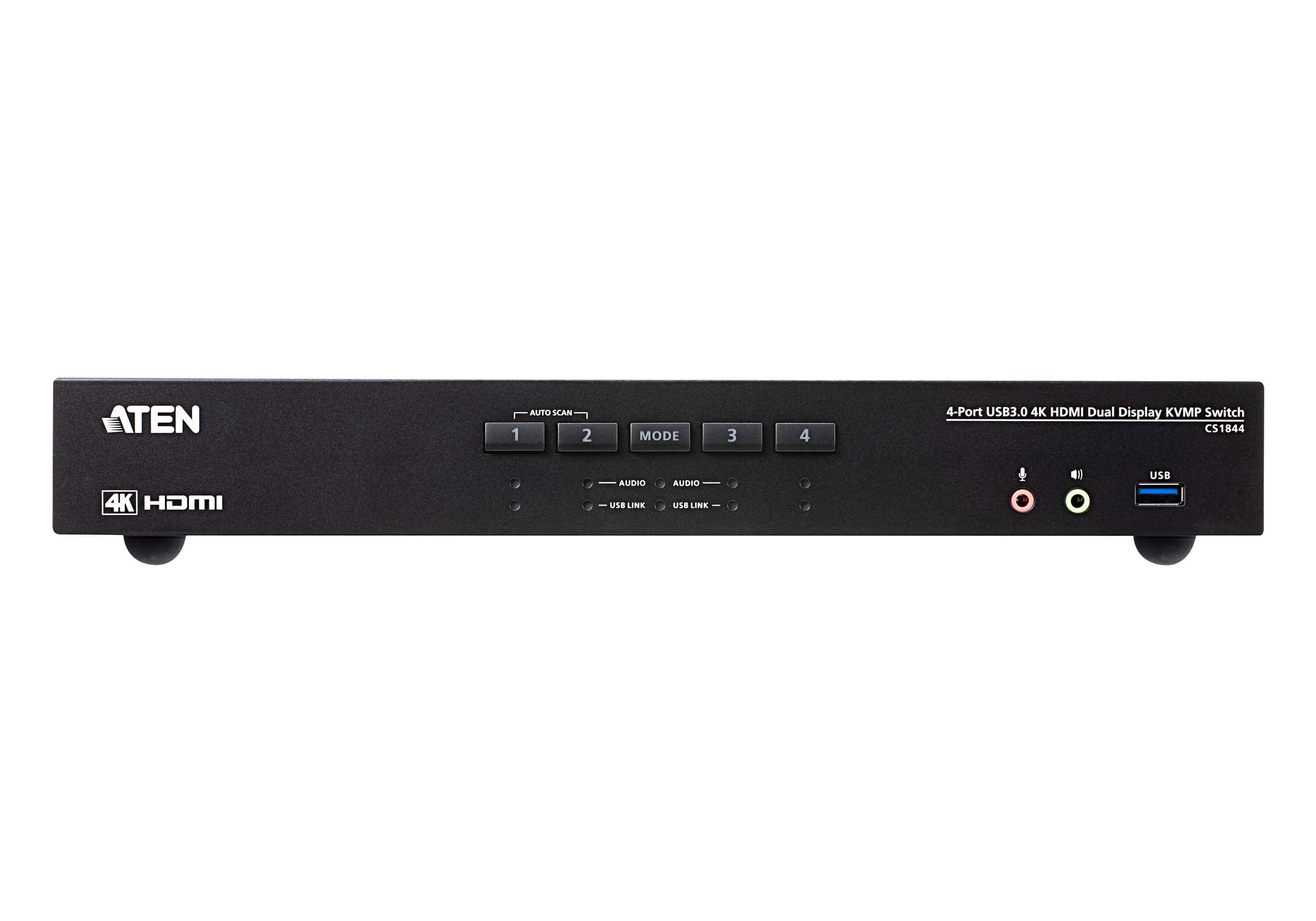 ATEN CS1844-AT-G commutateur écran, clavier et souris Noir