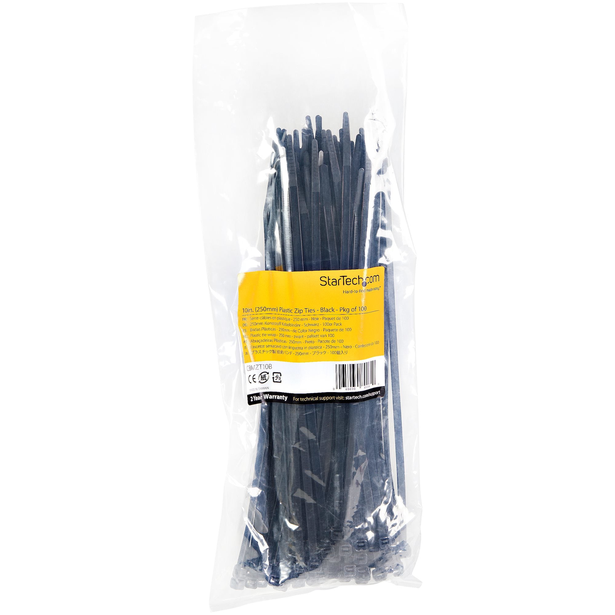 10" Cable Zip Ties UL Listed 100 Pack