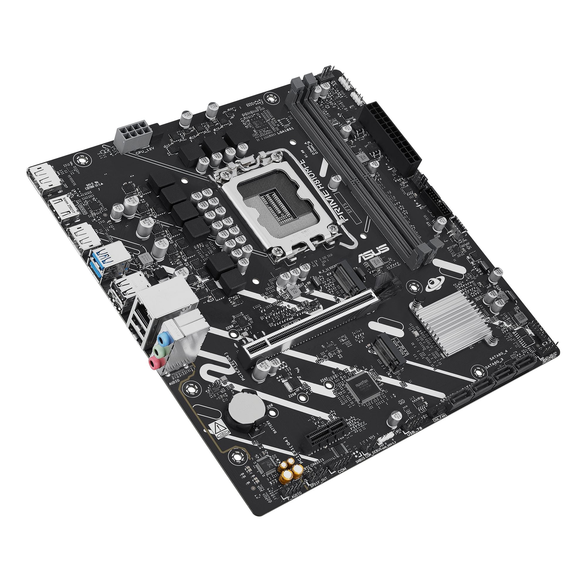 ASUS PRIME H810M-E-CSM Micro-ATX motherboard PCIe 4.0 2xM.2 DDR5 1xHDMI 2xDisplayPort
