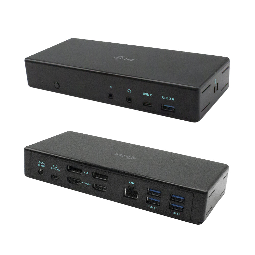 I-TEC USB-C Quattro Display Docking Station 2xDP 2xHDMI 1xGLAN 5xUSB 3.0 1xUSB-C-Data 1xAudio 1xMic 85W PD KL