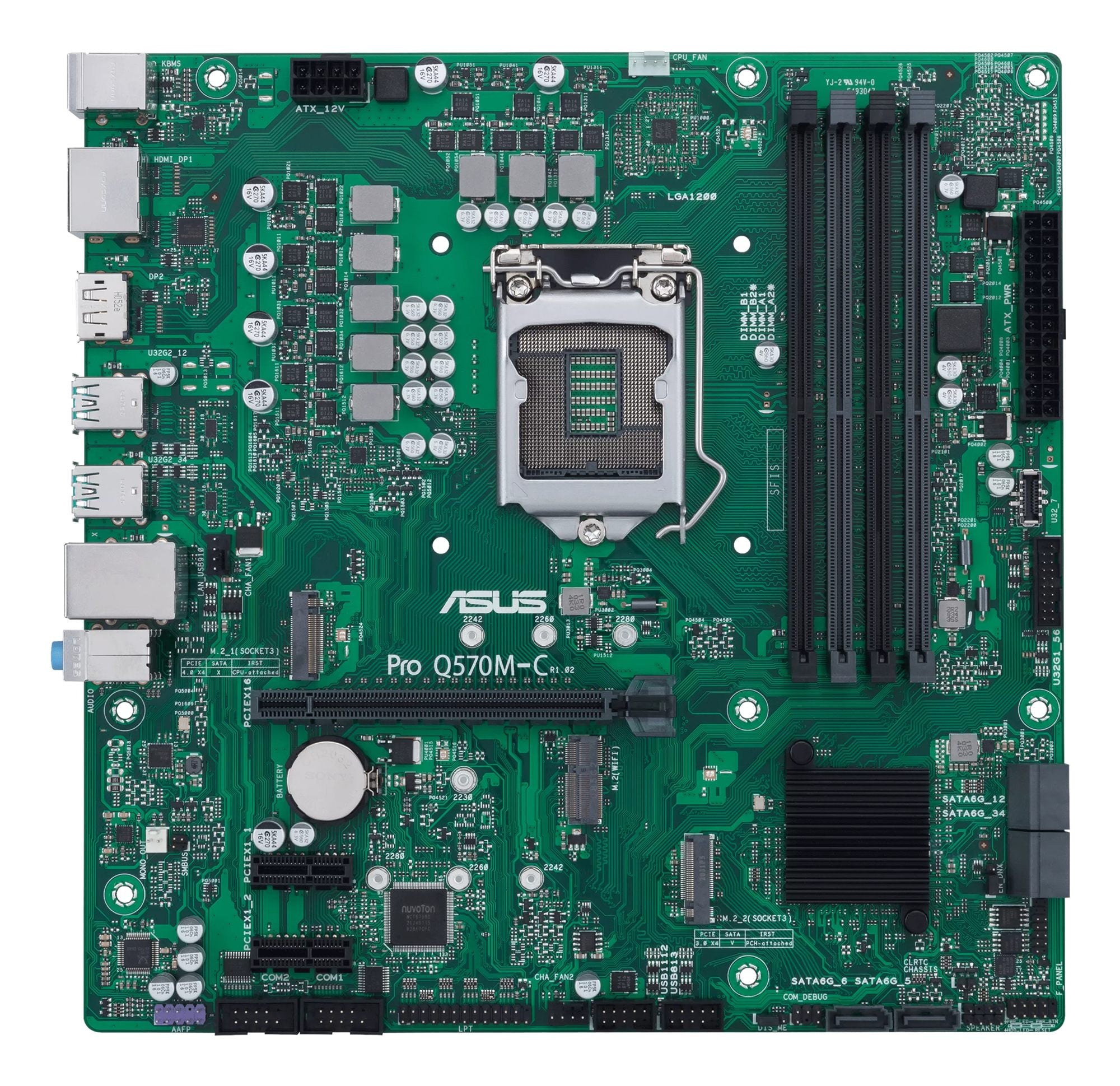 ASUS PRO Q570M-C/CSM - Intel - LGA 1200 - Intel® Celeron® - Intel® Core™ i3 - Intel® Core™ i5 - Intel® Core™ i7 - Intel® Core™ i9 - Intel® Pentium® - DDR4-SDRAM