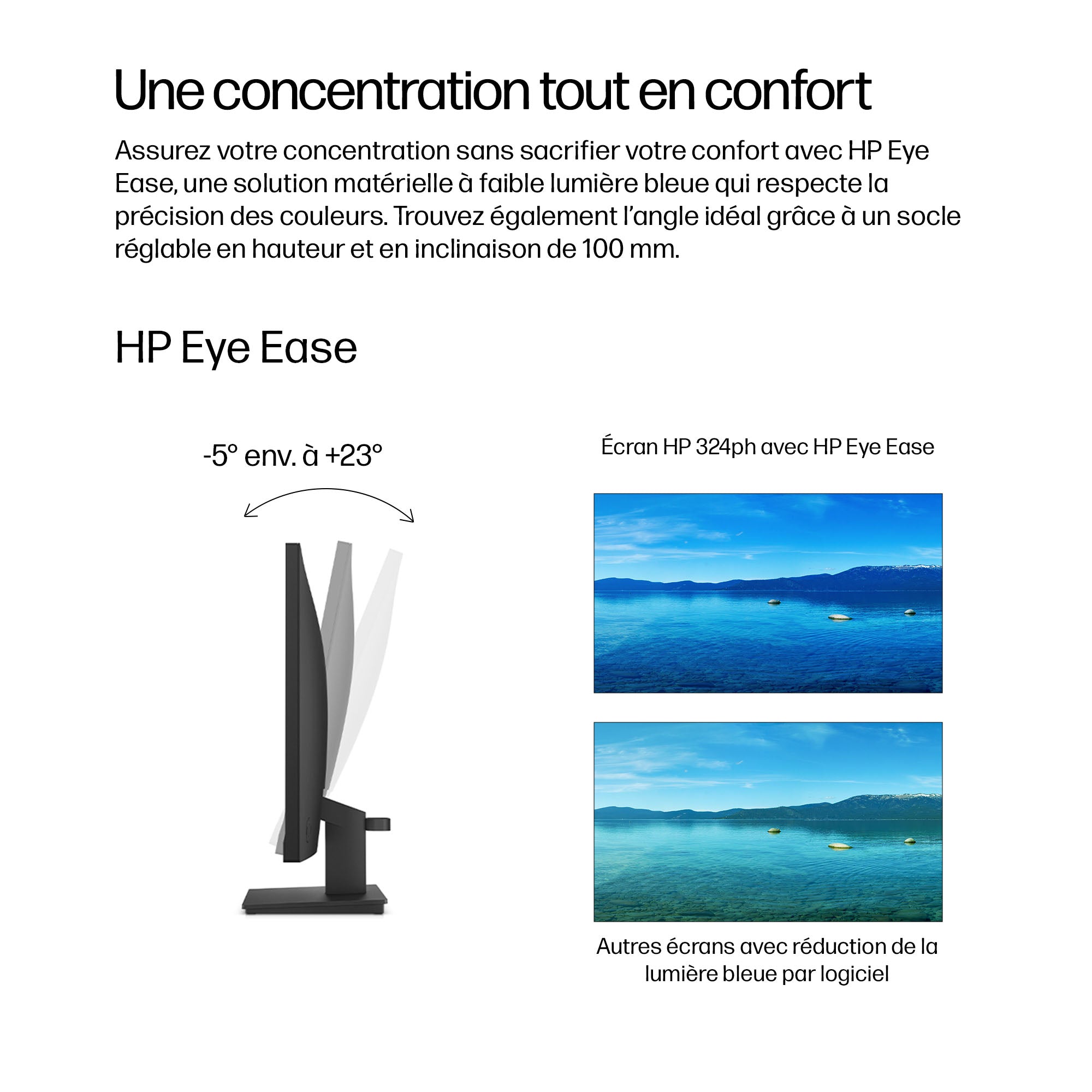 HP Series 3 Pro 23.8 inch FHD Monitor - 324ph écran plat de PC 60,5 cm (23.8") 1920 x 1080 pixels Full HD LCD Noir