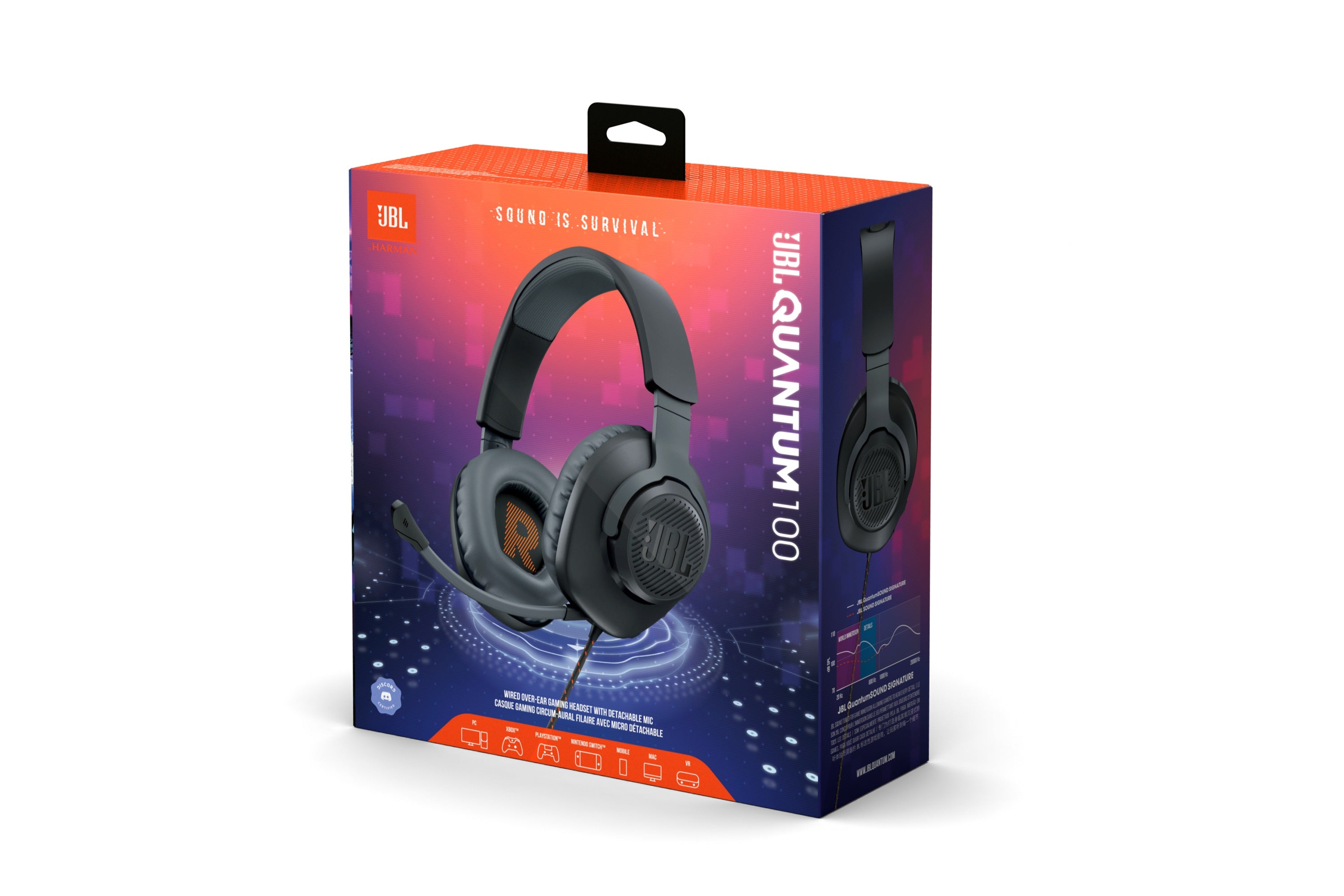 JBL Quantum 100 Blanc