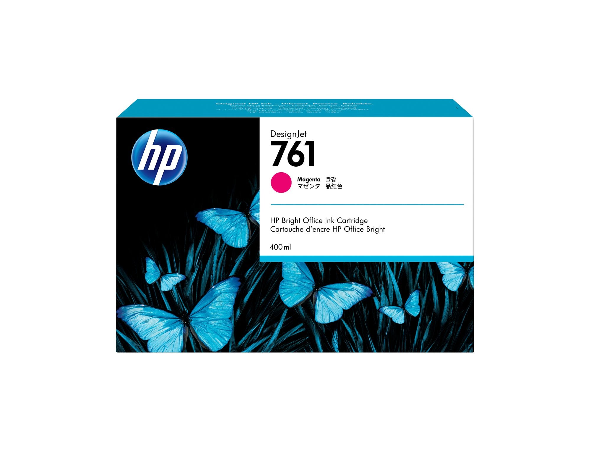 HP 761 original Ink cartridge CM993A magenta 400ml