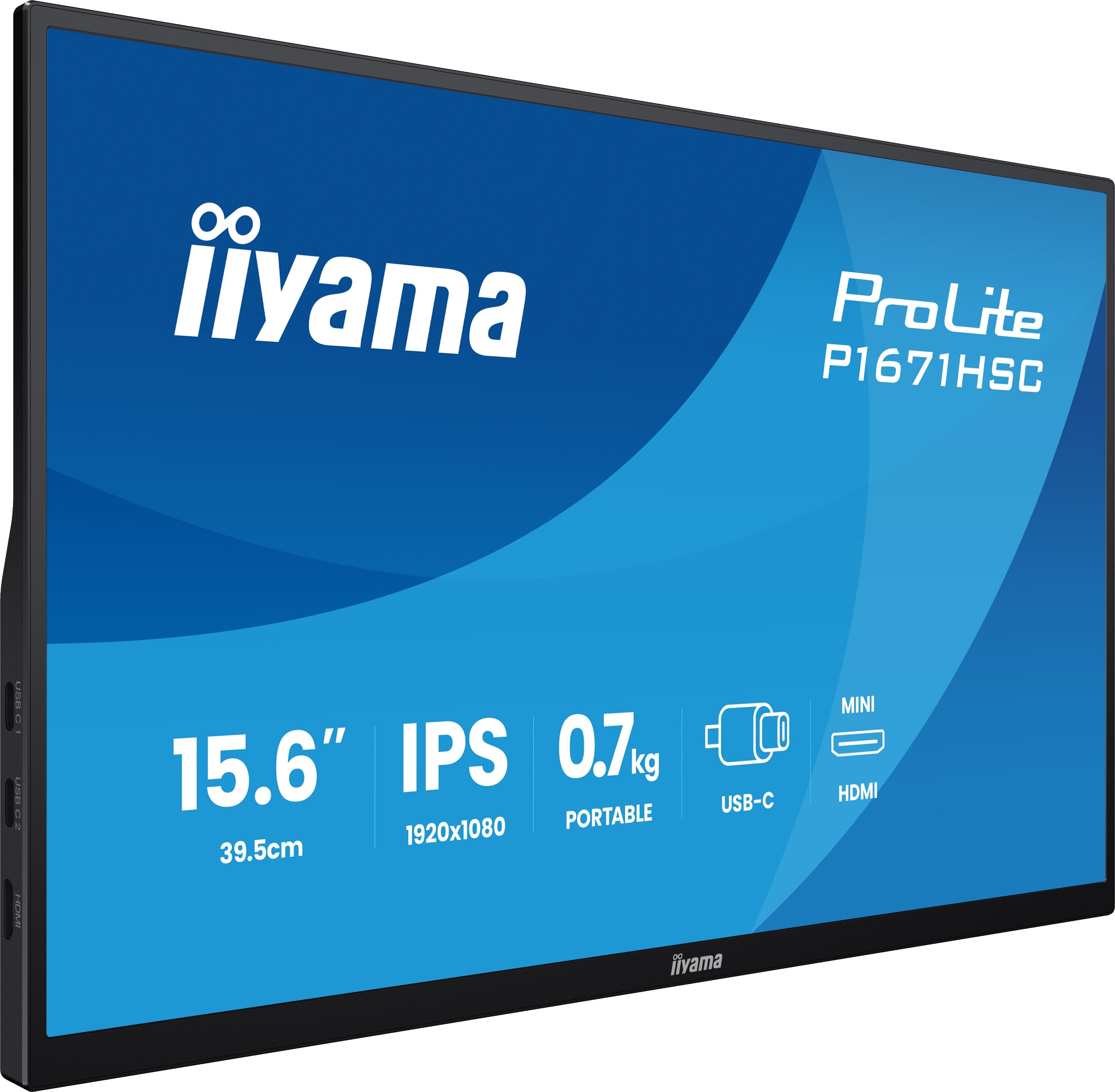 iiyama P1671HSC-B1 15.6" Portable Monito