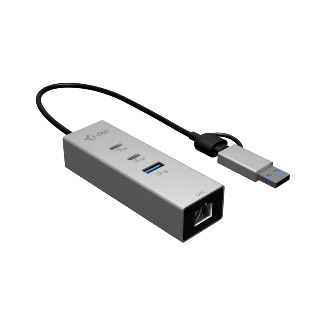 I-TEC USB-C/USB-A Metal HUB 3 2x USB-C Gen1 1x USB-A Gen1 1x 2.5GLAN