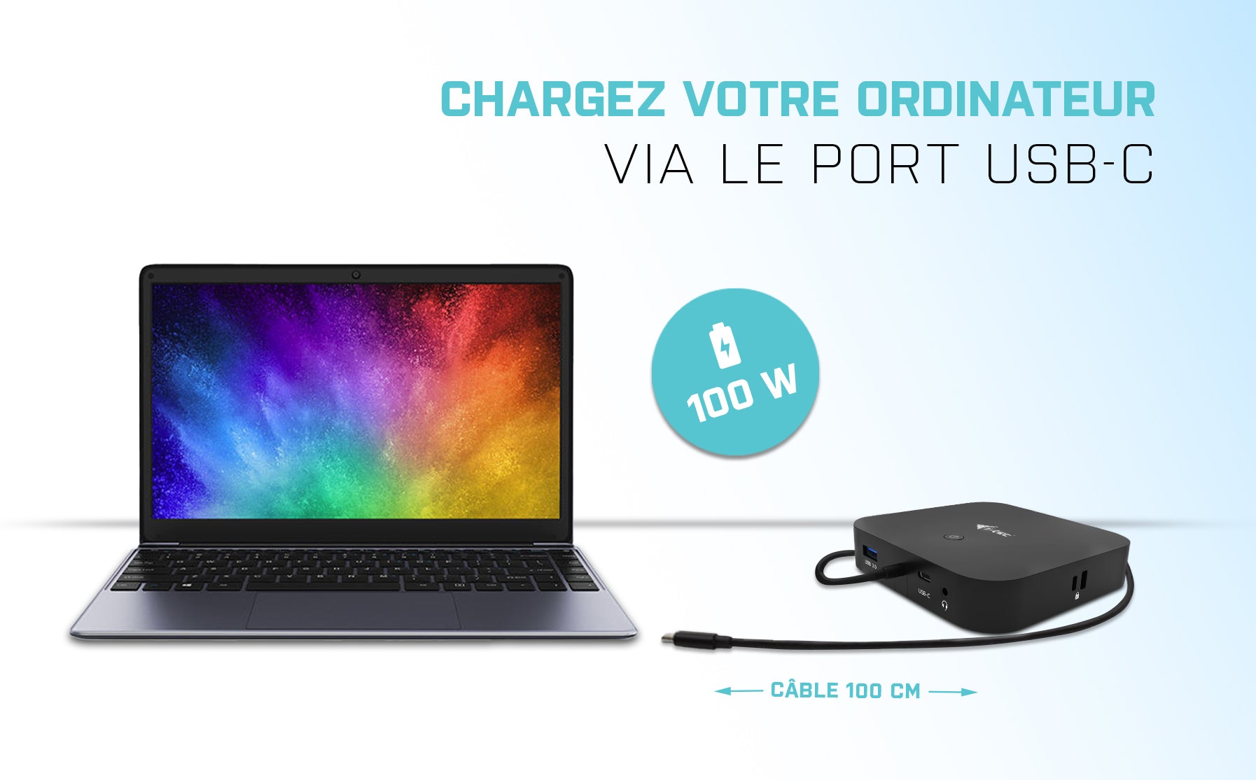 I-TEC USB-C Dual Display MST DS 1xDP 1xHDMI 1xGLAN 3xUSB 3.0 2xUSB 2.0 1xUSB-C-Datei 1xAudio/Mic Jack 1x100W USB-C PD+Charger 112W
