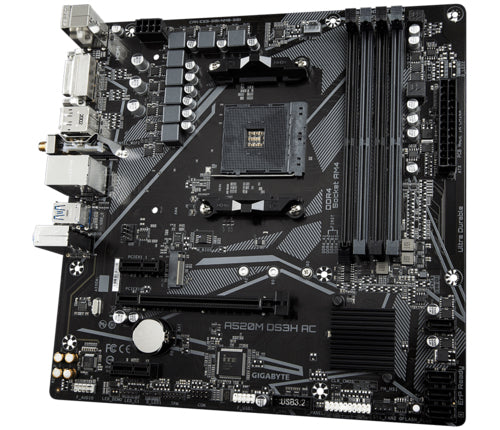 GIGABYTE A520M DS3H AC carte mere AMD A520 Emplacement AM4 micro ATX