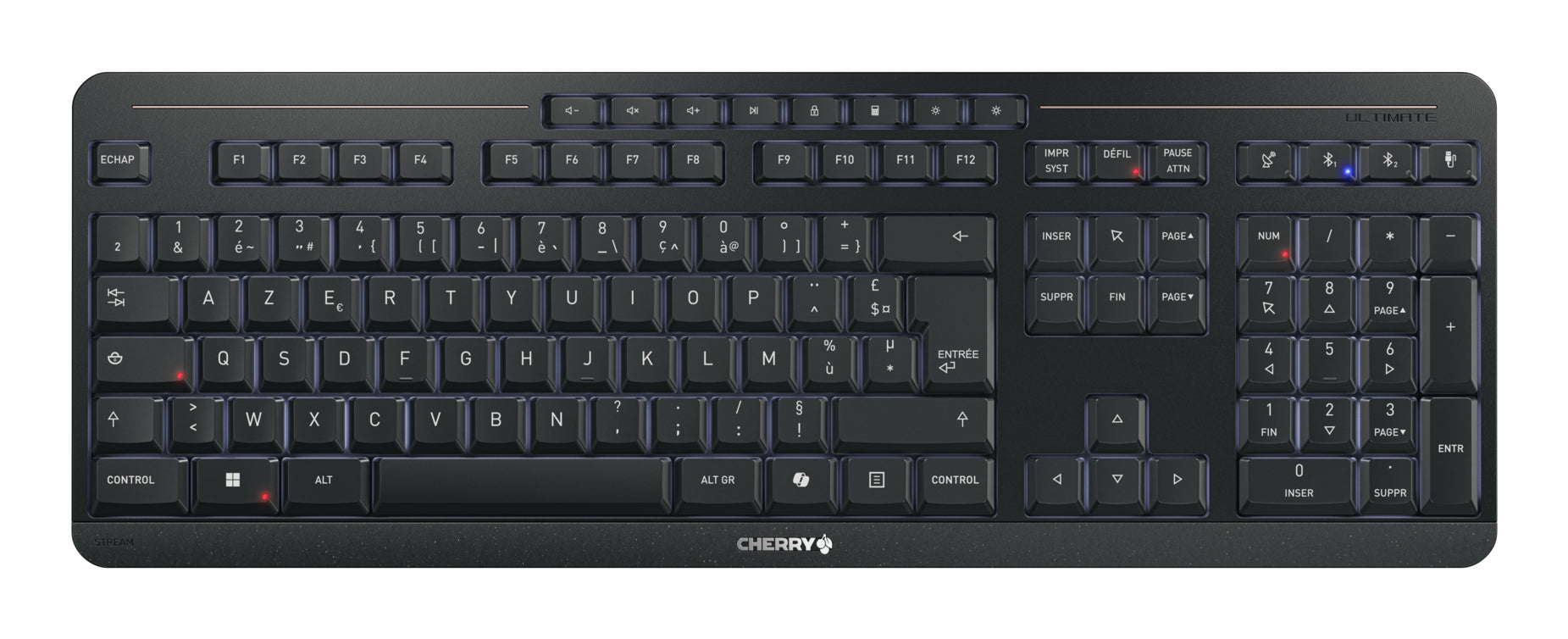 CHERRY Pack clavier / souris sans fil Stream Ultimate AZERTY