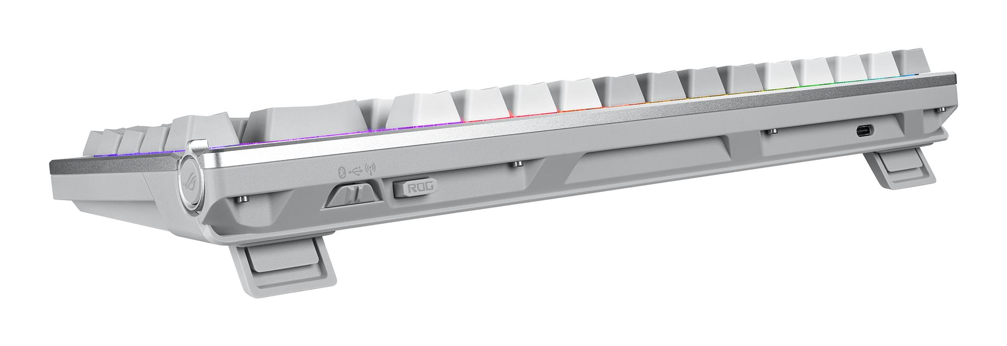 ASUS ROG Azoth White clavier Gaming USB + RF Wireless + Bluetooth Blanc