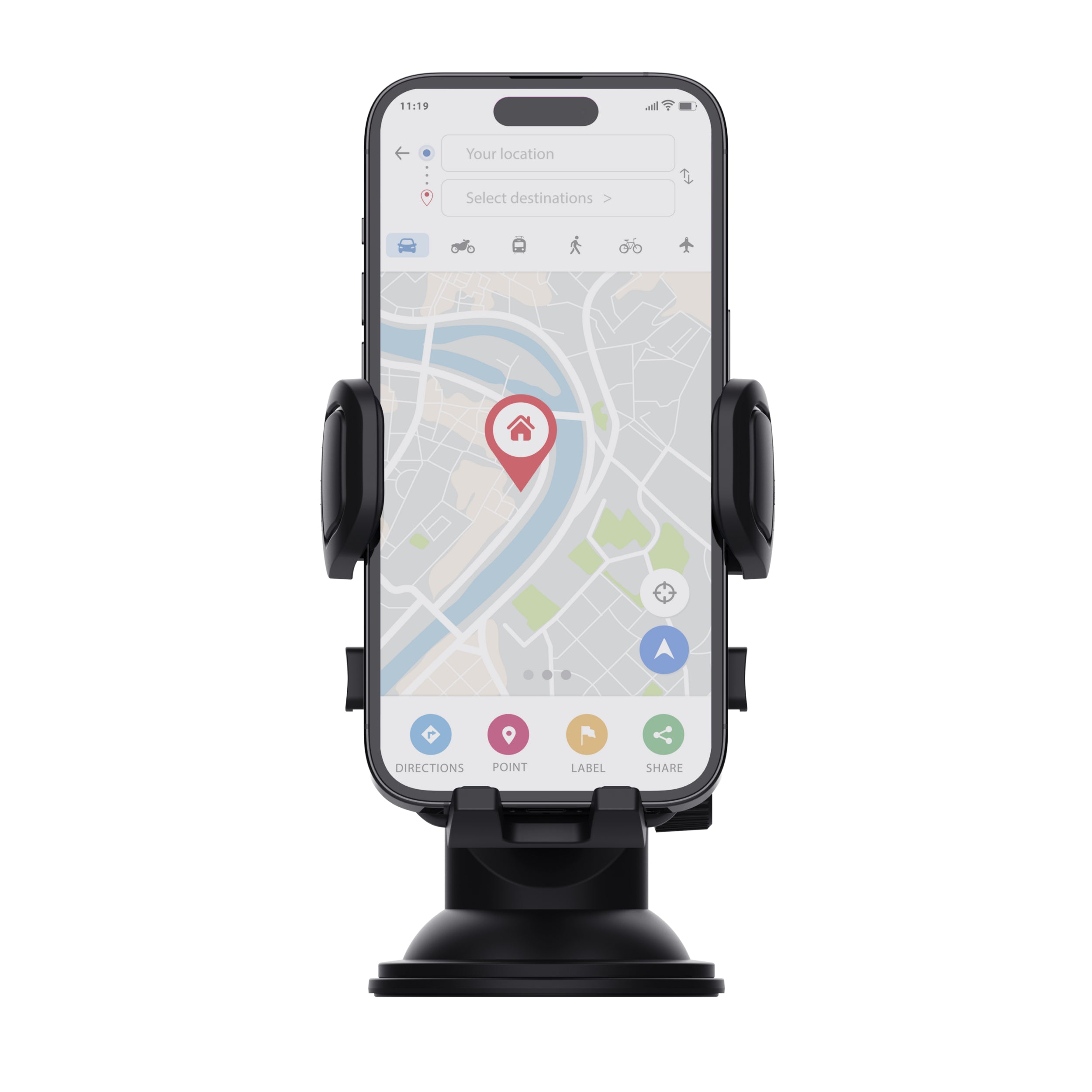 TRUST Support pour téléphone RUNO avec monture pour pare-brise