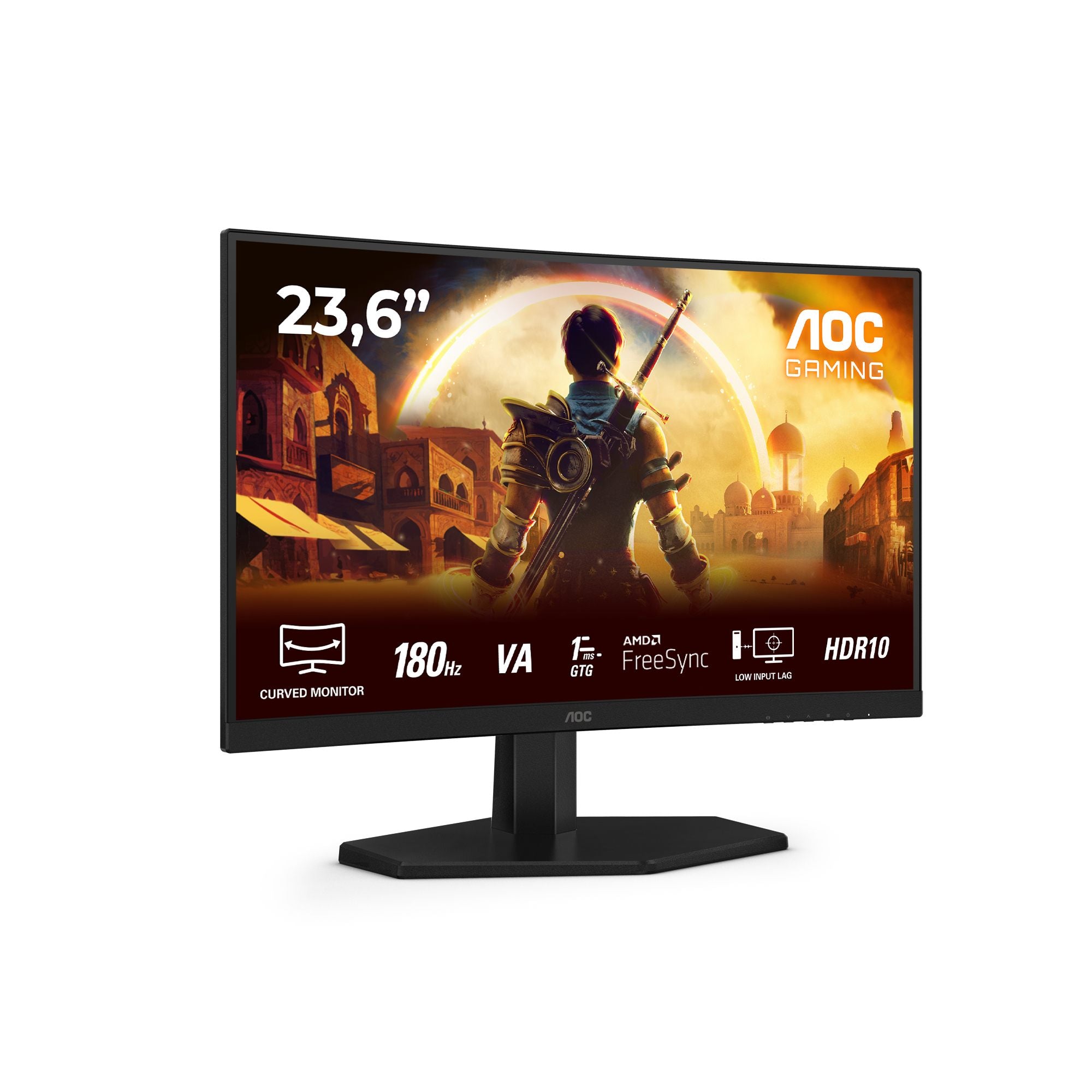 AOC C24G42E 23.6p Curved Fast VA FHD 180Hz 0.5ms 250cd/m2 HDMI 2.0 DP1.4 Speakers