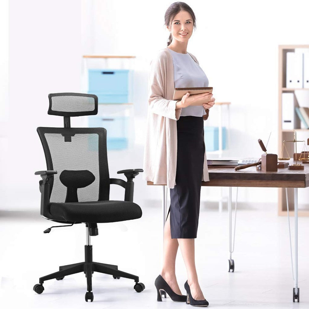 Techly ICA-CT MC016 Chaise de bureau noire 16