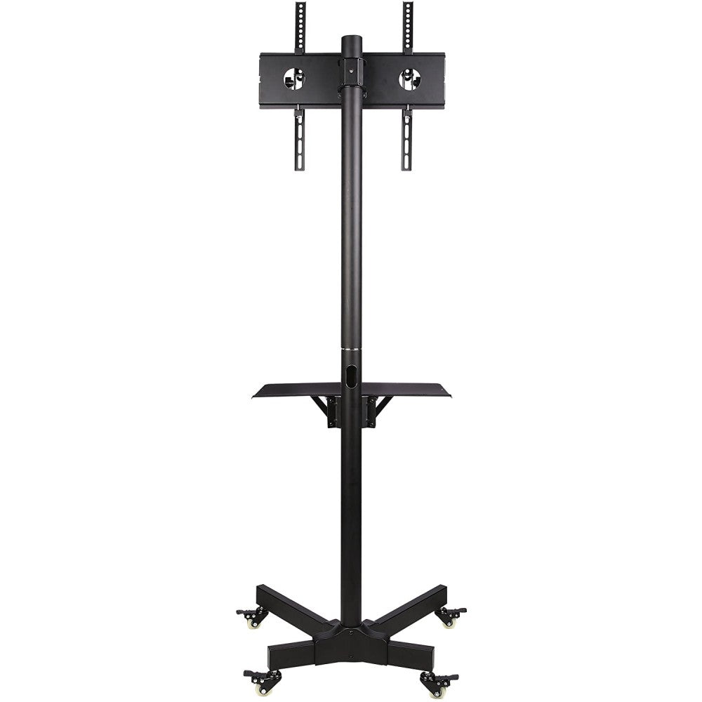 "Techly ICA-TR21 Support TV mobile 23-55"" jusqu'a 55kg étagere AV réglable"