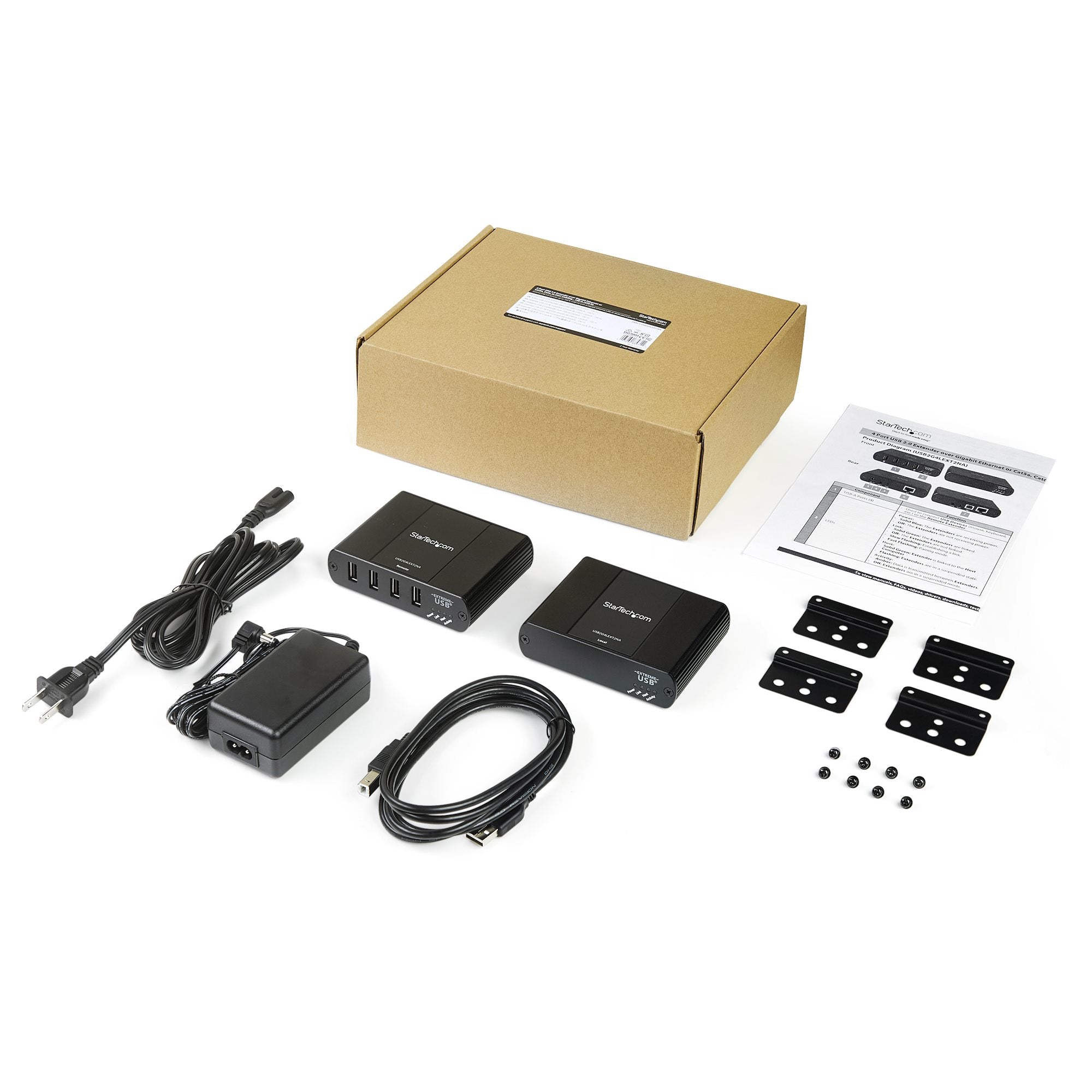 2 Port USB 2.0 Extender over Cat5/Cat6
